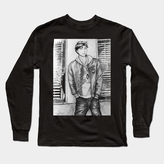 Tamotsu Hinisoko: Model Window Shopping Long Sleeve T-Shirt by You2anime